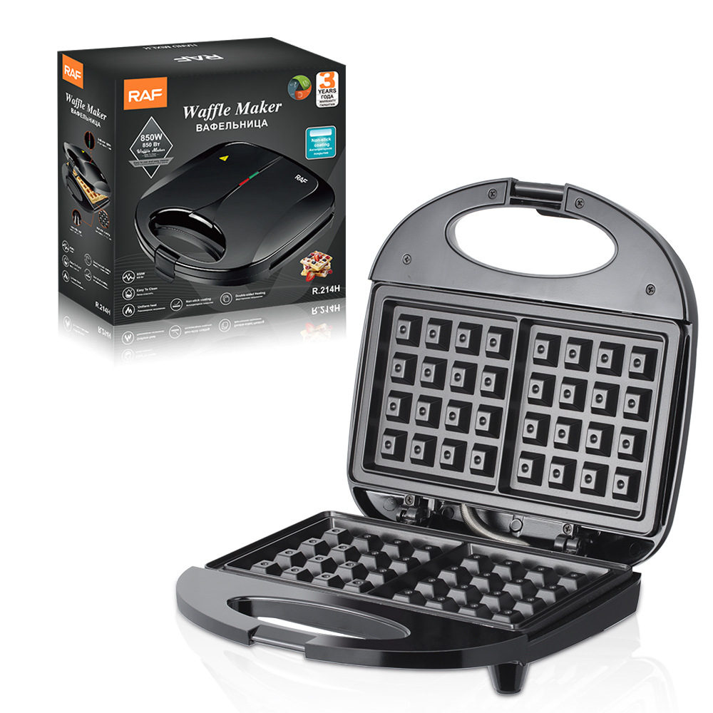 Máy nướng bánh mì đa năng 110v tiêu chuẩn Mỹ RAF Máy nướng bánh mì cho bữa sáng Máy làm bánh sandwich nóng hai mặt
