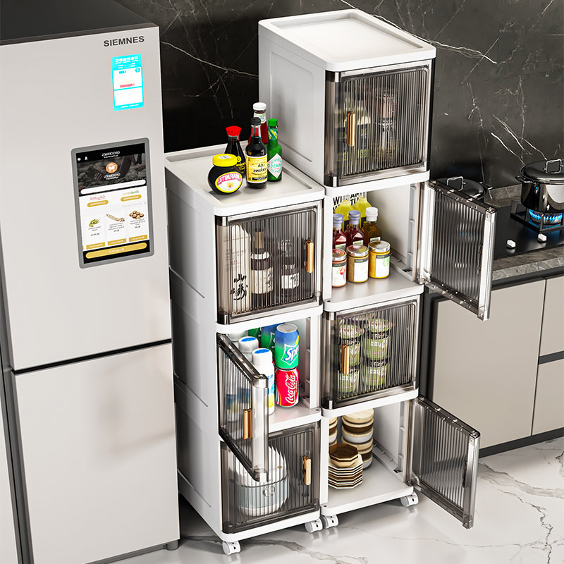 Tủ lưu trữ khe hở cửa rộng 25-35, giá để đồ gia dụng, hộp lưu trữ đồ lặt vặt, tủ khe hẹp bằng nhựa trong suốt