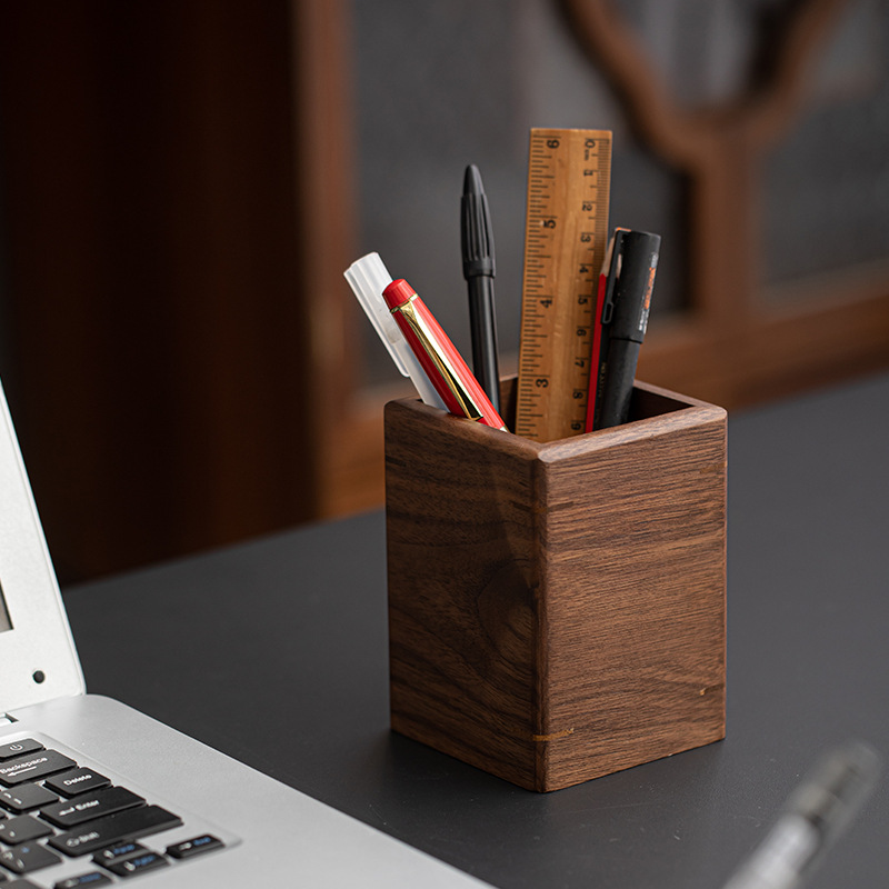 Ống trà gỗ đặc óc chó kiểu Trung Quốc mới trà đạo sáu quý nhân dao Trà đồng Phụ Kiện Dụng cụ pha trà bàn trà dụng cụ pha trà