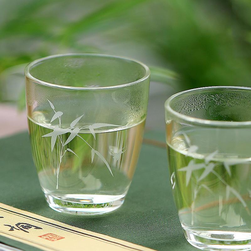 Bộ ấm trà thủy tinh trong suốt di động bằng borosilicate mới 2024