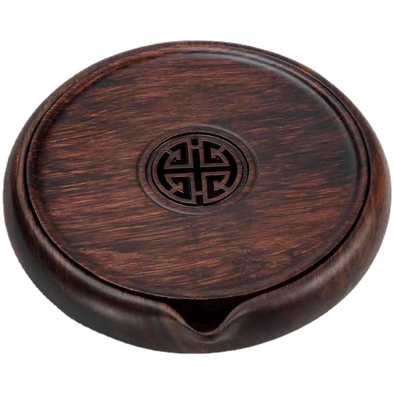 Ấm cổ điển giả gỗ mun gỗ rắn nặng tre khô Khay trà bàn trà nhỏ đựng nước Phụ kiện trà đạo Kungfu gia dụng