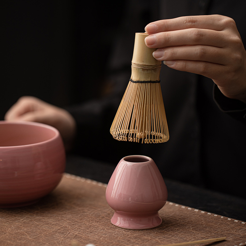 Bộ tám món matcha thời Trung cổ, bộ dụng cụ đặt trà thời Tống, bát matcha gốm sứ Baixi, bình trà, bình bột đứng, muỗng trà