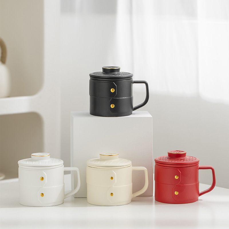 Văn hóa và sáng tạo cốc văn phòng quà tặng tách trà tách trà cốc công sở cốc quà tặng cốc gốm sứ