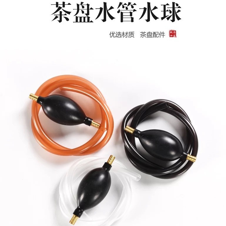 Ống thoát nước silicon bán buôn có đầu đồng, bi thấm nước cho khay trà, bi thấm nước đặc biệt cho bộ trà kung fu, phụ kiện trà đạo