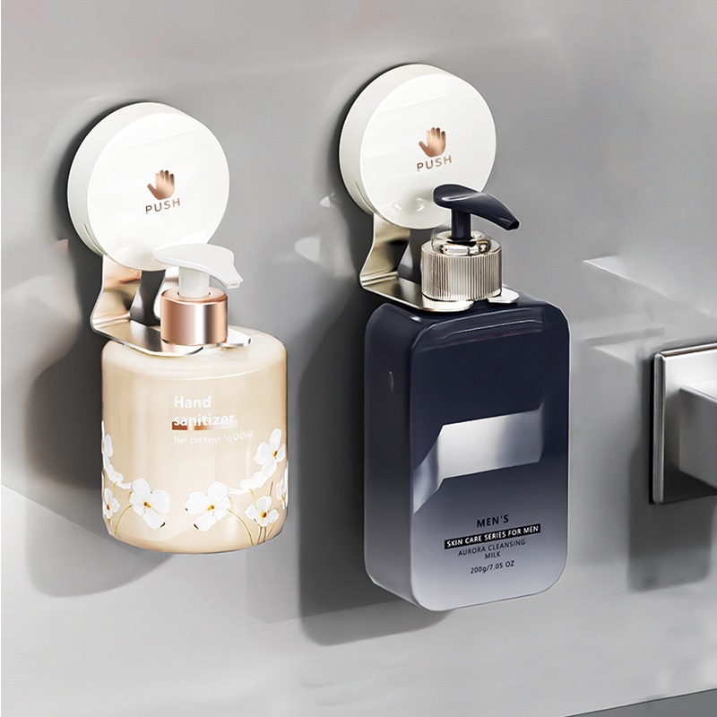 Giá đựng sữa tắm cốc hút, giá treo chất tẩy rửa nhà bếp không đục lỗ, giá treo chất tẩy rửa vệ sinh, dụng cụ treo tường