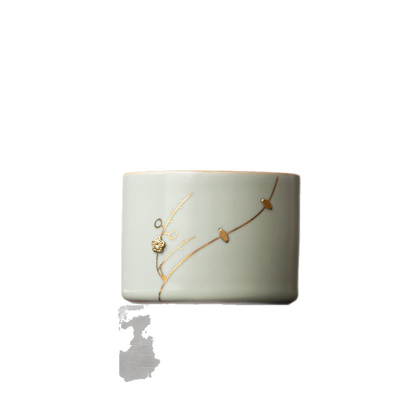 Năm bộ tách trà và bộ ấm trà nổi tiếng có đinh tán, hộp quà tặng cốc gốm sứ, quà lưu niệm thiết thực dành cho người lớn tuổi