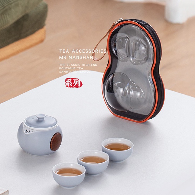 Bộ trà du lịch di động Xiaoman, bộ tách khách nhanh, bộ trà ngoài trời, ấm trà đơn giản sáng tạo