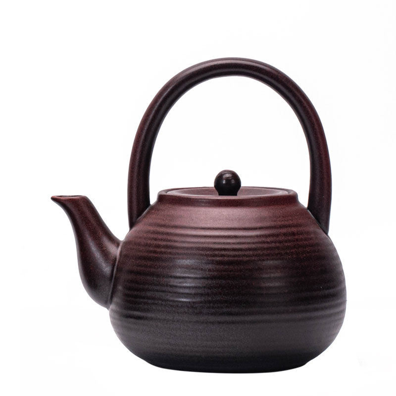 Ấm trà gốm sứ cổ điển kiểu Trung Quốc ấm trà sức khỏe ấm đun nước dung tích lớn ấm đun trà đơn ấm trà công phu