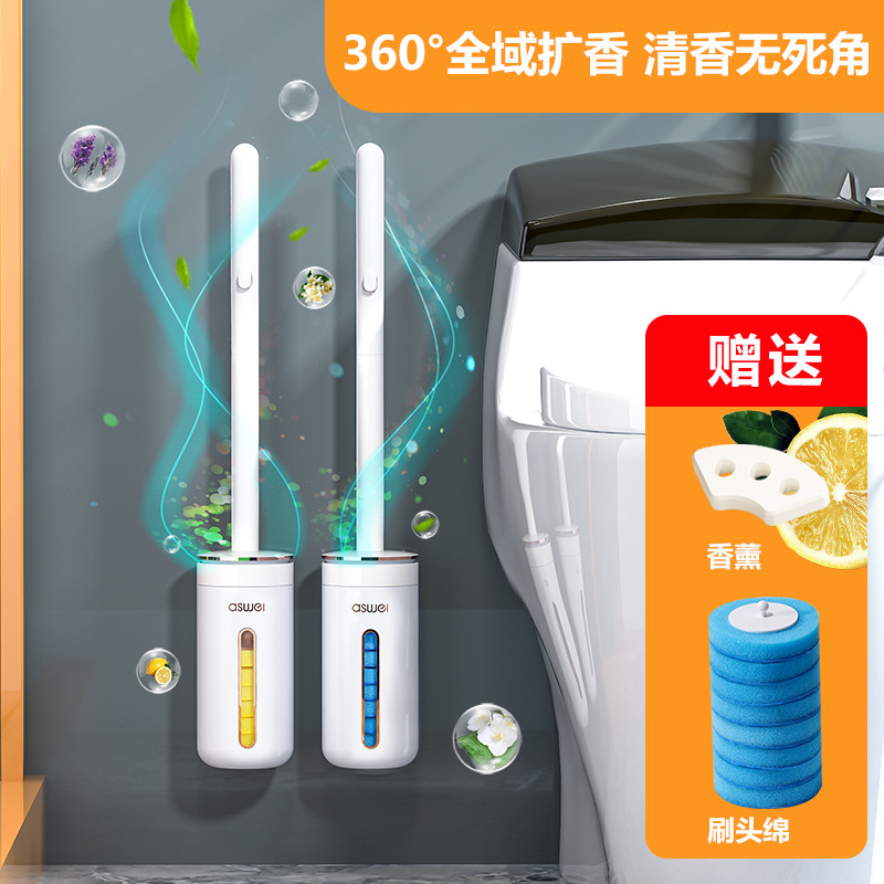 Bàn chải nhà vệ sinh dùng một lần, bàn chải nhà vệ sinh không góc chết gia dụng, đầu bàn chải thay thế làm sạch tường hiện vật mẫu mới 2023