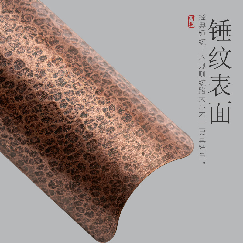 Phong cách Nhật Bản thủ công bằng Búa đồng cổ điển trà cổ điển trà sen xẻng Trà Kim Trà muỗng cà phê Bộ Ba miếng