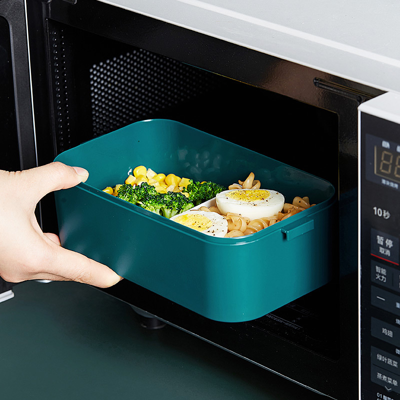 Hộp cơm trưa dân văn phòng sinh viên có thể hâm nóng bằng lò vi sóng