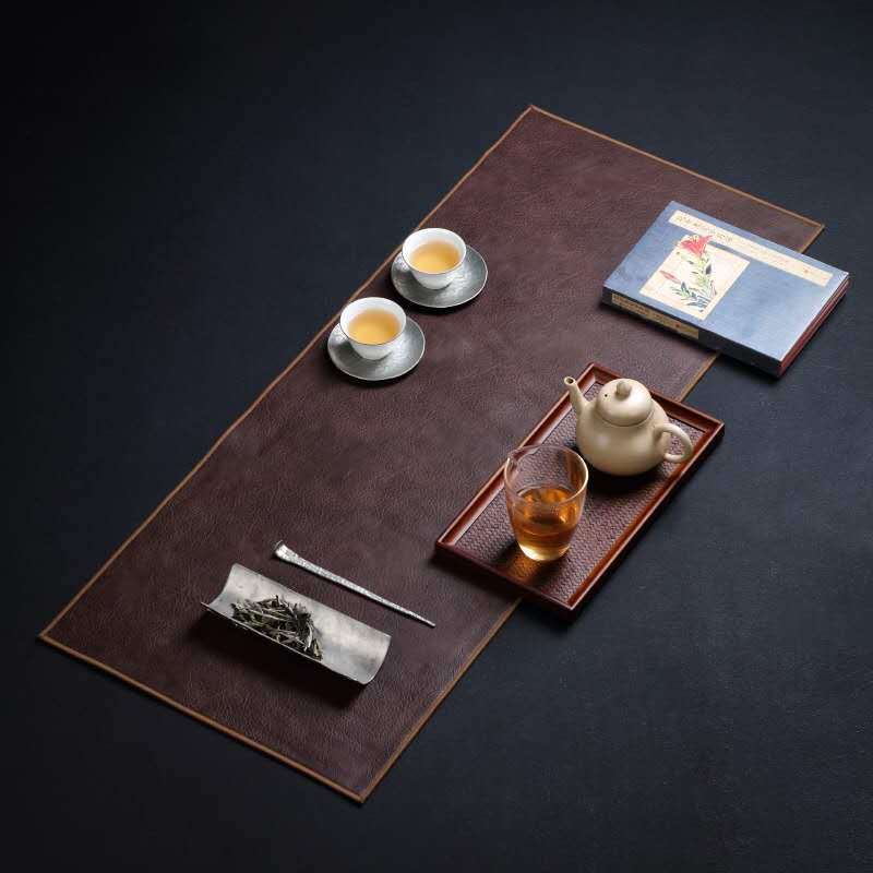 Nội thất gia đình hiện đại da chiếu trà sáng tạo cờ bàn trà không thấm nước phong cách Bắc Âu khăn trải bàn trà đơn giản phụ kiện trà bán buôn