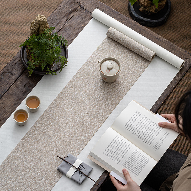 Cờ bàn Thiền kiểu Trung Quốc đệm bàn trà đơn giản hiện đại phòng trà trà nghệ thuật trà đạo cờ trà đạo vải lanh nghệ thuật trà chiếu trà vải