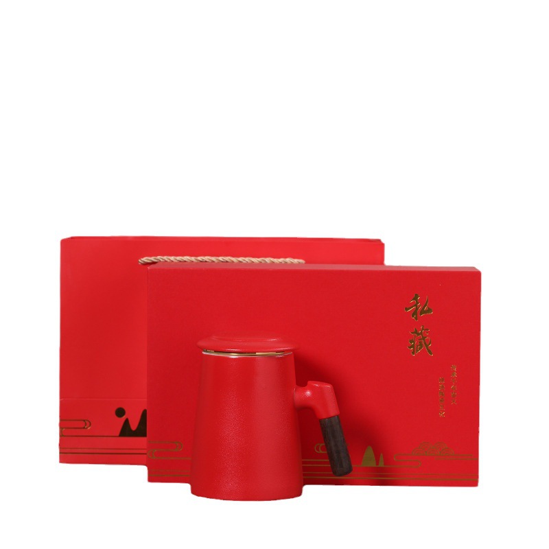 Cốc pha trà lọc gốm cốc nam cốc tách nước trà cốc quà tặng cá nhân có nắp đậy văn phòng dung tích lớn