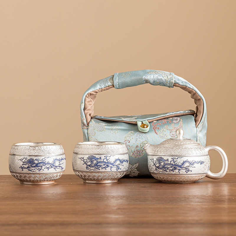 Bộ ấm trà Kung Fu du lịch cao cấp cầm tay một ấm hai cốc
