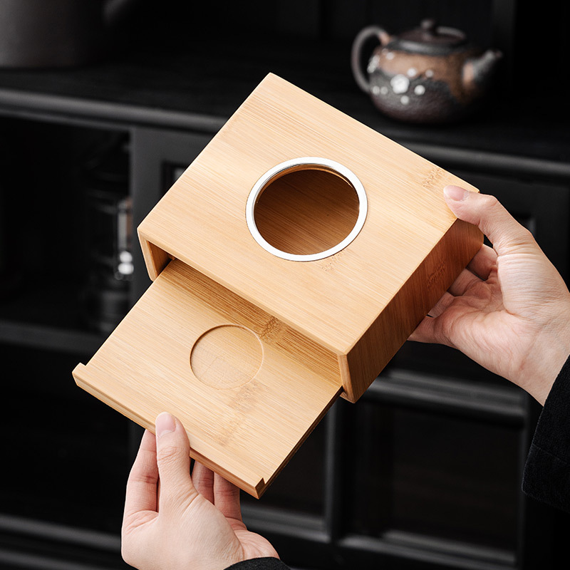 Nến ấm trà đun trà cơ sở trà nướng Bộ trà tre bếp trà có giá đỡ nến bàn trà đun trà kiểu Nhật ấm trà