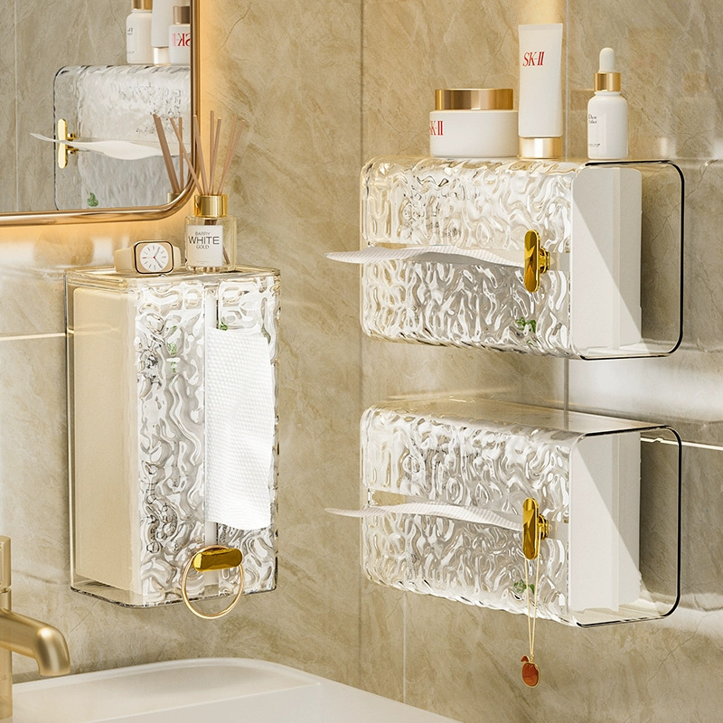 Hộp đựng khăn rửa mặt sang trọng Hộp đựng giấy vẽ sáng tạo gia dụng Treo Tường Hộp treo ngược khăn giấy nhà bếp Hộp đựng khăn giấy cao cấp