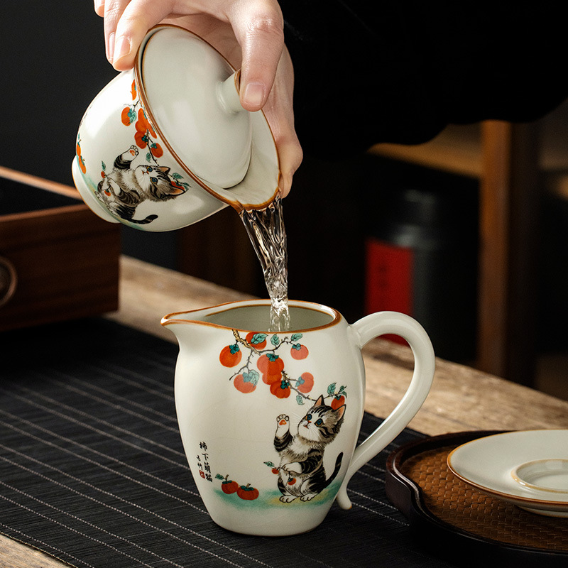 Cốc pha trà chống bỏng đơn cao cấp có nắp đậy cốc trà Kung Fu kiểu Trung Quốc