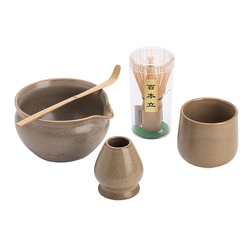 Lò nung kiểu Nhật Bản, bộ matcha trăng tròn, bộ trà đặt hàng, bộ dụng cụ, bát trà bằng gốm sứ, cốc trà Baibenli, cốc matcha
