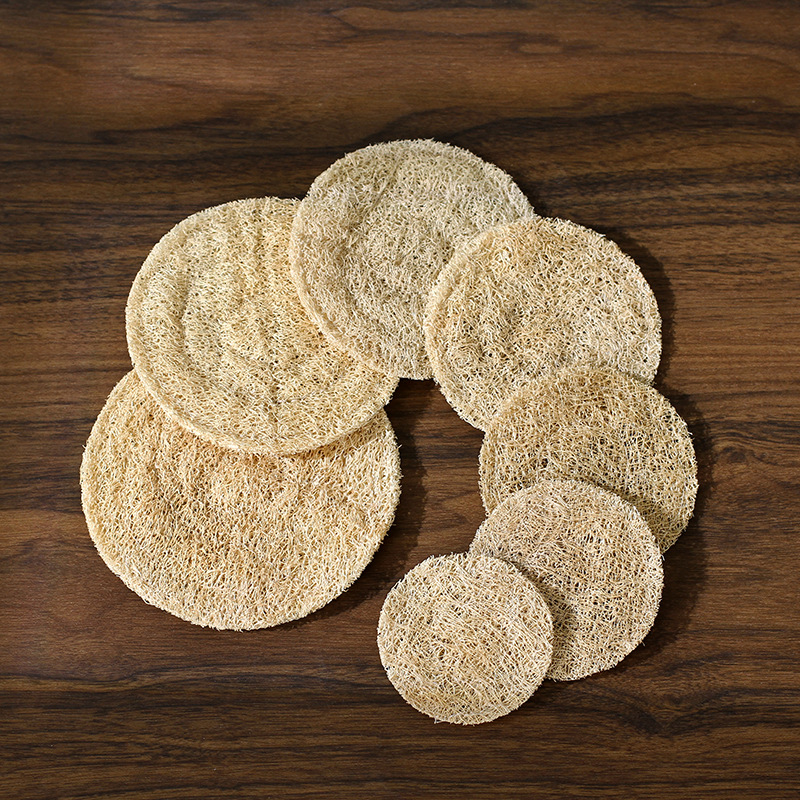 Đệm nâng ấm bằng mướp, đệm trà đạo, đệm ấm trà, đệm cách nhiệt ấm trà, phụ kiện trà đạo Kung Fu