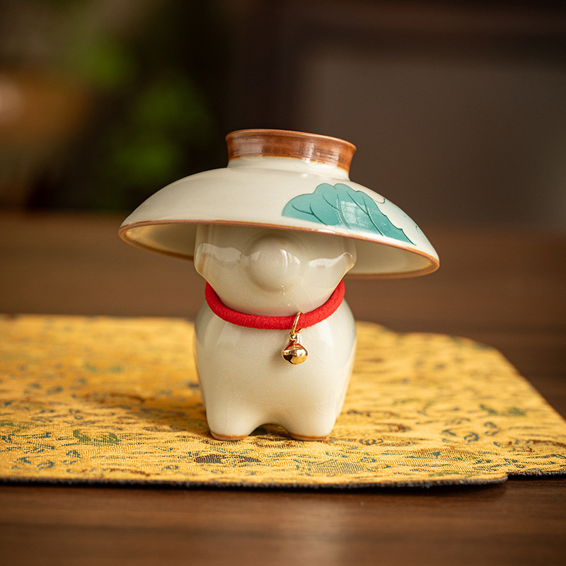 Mini Fortune Cat Sáng Tạo Nhỏ Trang Trí Gốm Mèo May Mắn Trang Trí Xe Văn Phòng Máy Tính Để Bàn Mềm Mại Dễ Thương Vật Nhỏ Cho Bé Gái