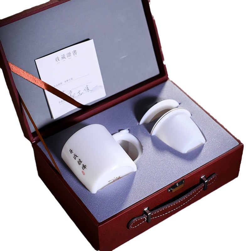 Guo Zhibao Cốc cá nhân cao cấp dành cho nam Bộ ba mảnh Cốc lọc trà