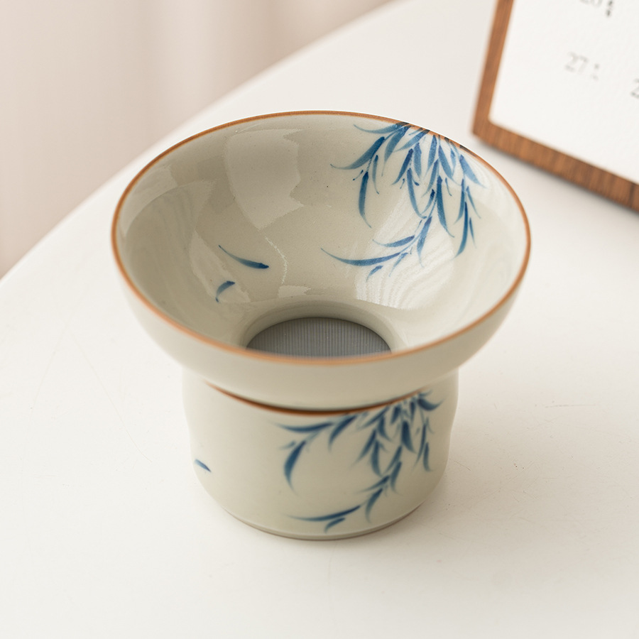 Nuan Ying Xinliu lọc trà lọc trà bụi thực vật bộ lọc trà gốm sứ Phụ Kiện Bộ lọc trà ngăn trà