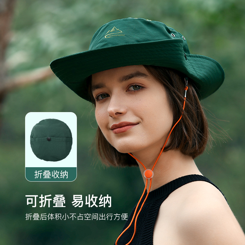 Mũ ngư dân chống nắng dây rút mái hiên lớn kiểu Nhật Mũ câu cá nam