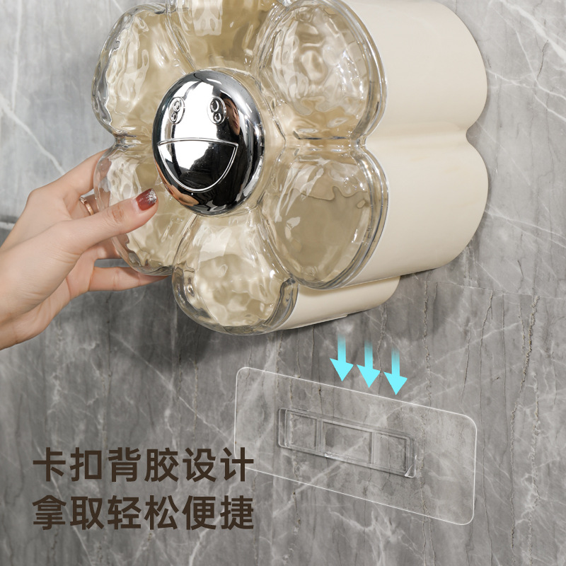 Hộp đựng khăn rửa mặt hộp đựng khăn giấy nhà vệ sinh Treo Tường Hộp rút giấy Hộp đựng giấy cuộn đa năng sáng tạo gia dụng cao cấp