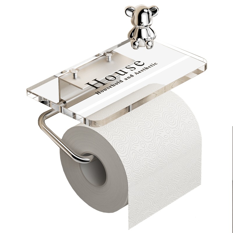 Hộp đựng khăn giấy nhà vệ sinh hộp đựng giấy vệ sinh không đục lỗ cho nhà vệ sinh giá để khăn giấy Acrylic