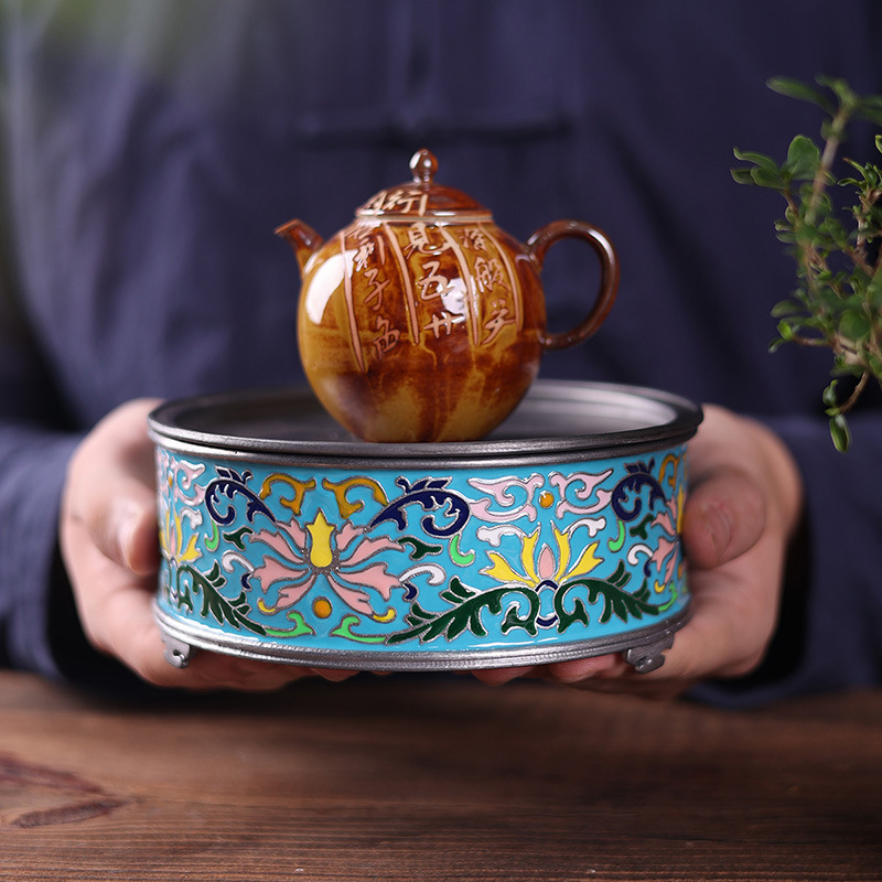 Bán buôn Ấm Phong Cách Trung Quốc phong cách Trung Quốc bảo quản nước tráng men gia dụng khay trà khô Khay trà nhỏ khay trà khay trà Phụ Kiện Bộ trà