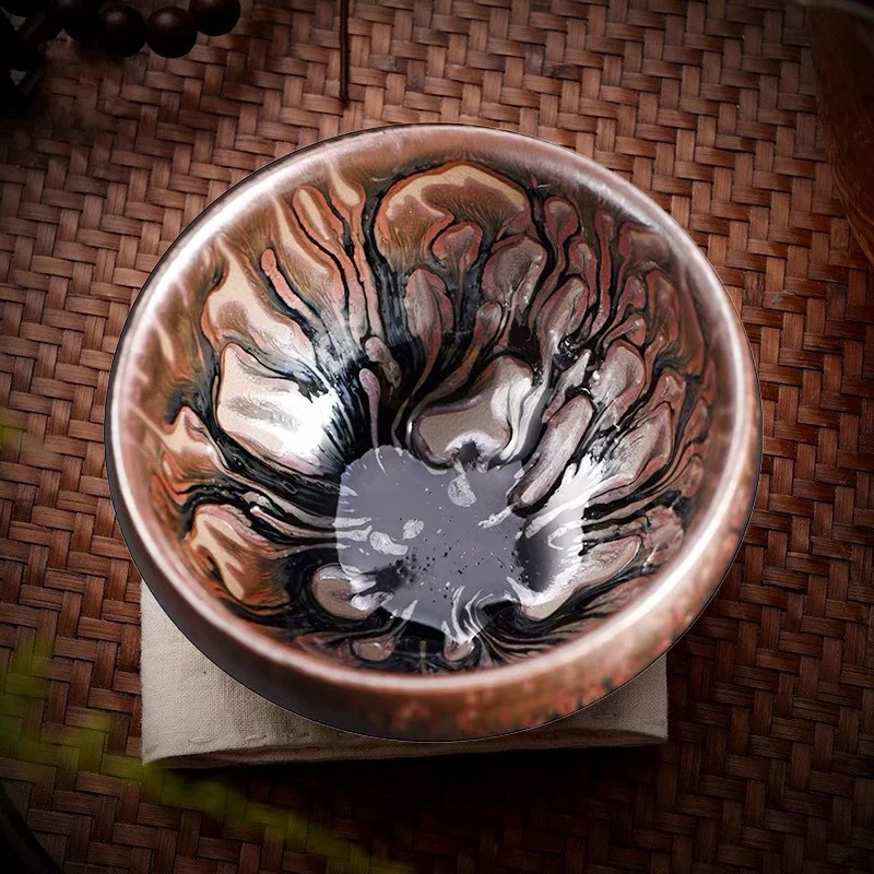 Jiulong Tea Tree Jianzhan Ceramic Master Cup Jianyao Tea Cup Uống trà Bộ trà Kung Fu cá nhân chuyên dụng cho tách đơn