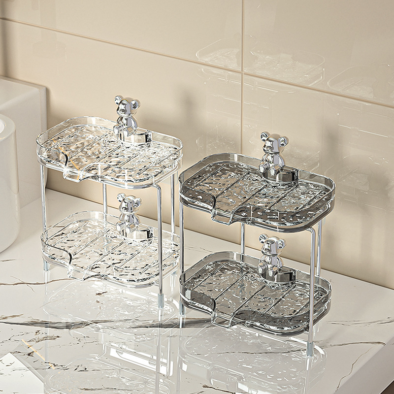 Phòng tắm sang trọng nhẹ hai lớp hộp xà phòng giá xà phòng sóng nước hộp xà phòng giá treo tường hộp xà phòng thoát nước