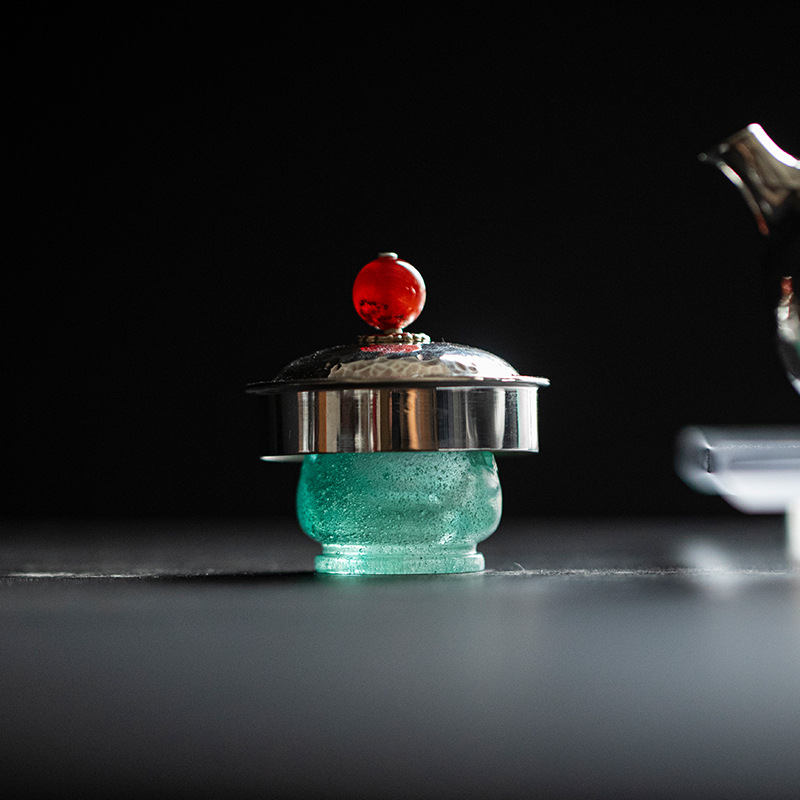 Phụ kiện bộ trà Kung Fu tráng men cổ kính Thiết bị pha trà cao cấp Thiết bị pha trà cao cấp Thương hiệu Yushantang Nắp tráng men lộng lẫy