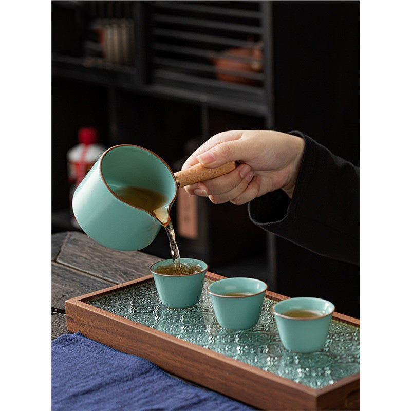 Bộ trà du lịch xách tay cao cấp Trung Quốc bộ nhỏ bộ tách trà ngoài trời bộ tách trà cắm trại đơn