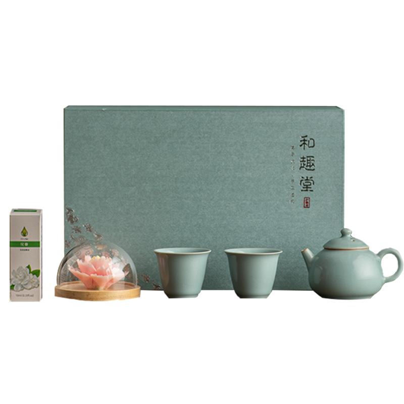 Bộ ấm chén du lịch Ruyao, phong cách Kung Fu, ngoài trời, di động, uống trà, mẫu mới 2025, gồm chén, ấm trà