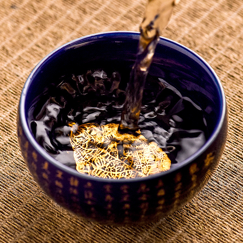 Cốc trái tim bằng gốm sứ, Bộ trà Kung Fu, tách trà, chén trà lá gỗ thiền, cốc đơn sứ ngọc bích mỡ cừu, cốc trà