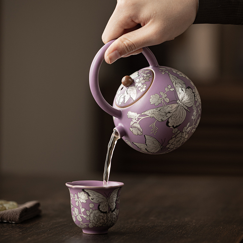 Ấm trà gia dụng dung tích lớn ấm trà gia dụng công suất lớn ấm trà Kung Fu có thể mở một tấm