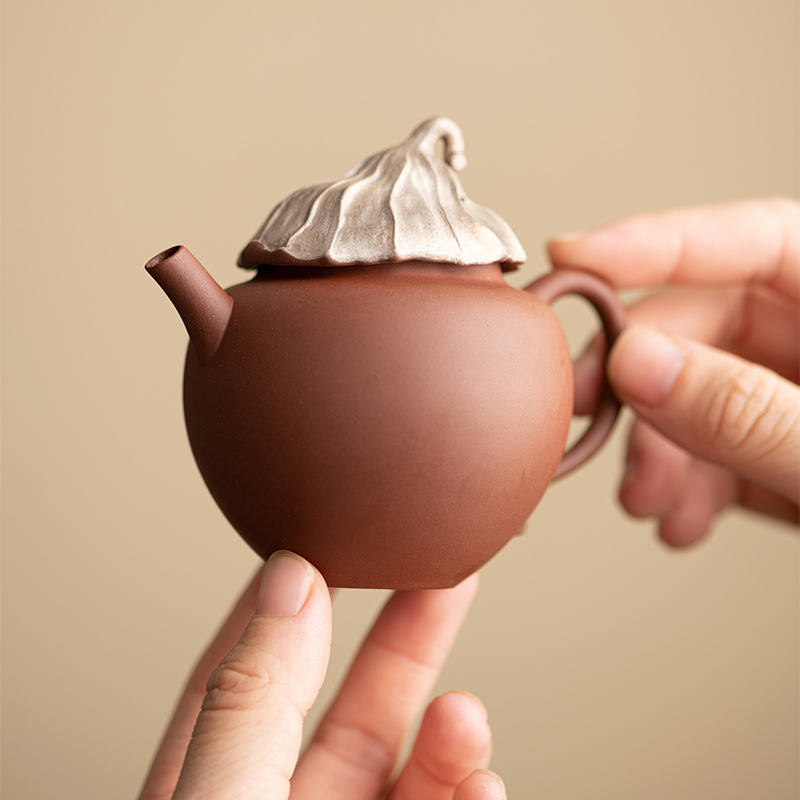 Mới cao cấp thô gốm mạ vàng bạc chết sen nồi, thủ công Nhật Bản gốm ấm trà, bộ trà Kung Fu, nồi đơn