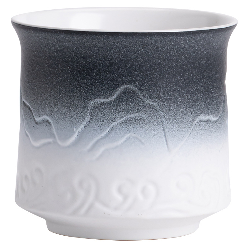 Cốc trà Gradient Shanhai View Cốc chủ nhân nhỏ bằng gốm thủ công cốc cá nhân cốc trà Kung Fu gốm thô cốc đơn