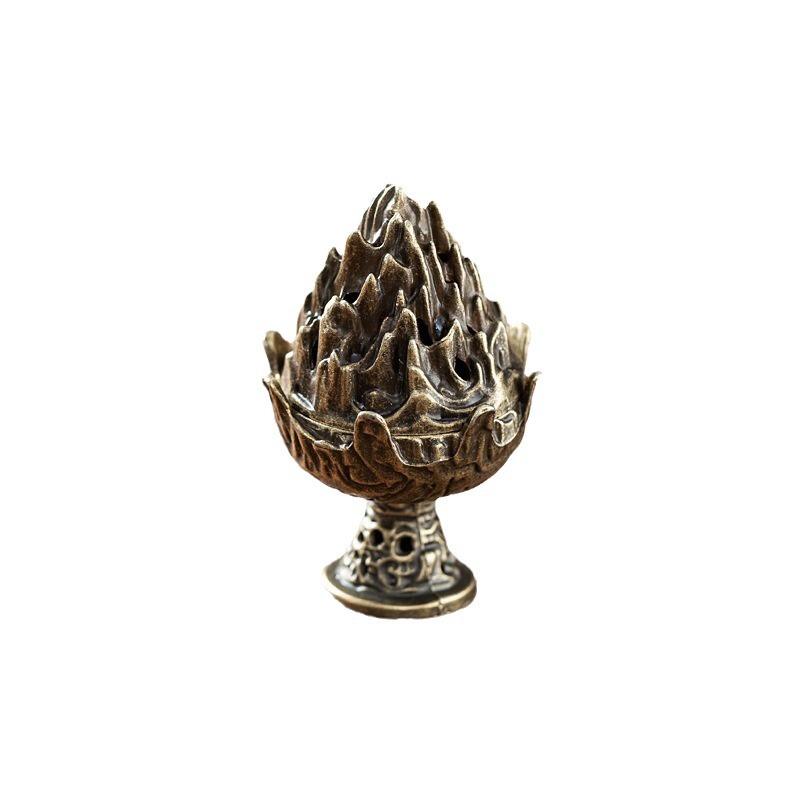 Lư hương tháp Boshan cổ điển Lư Hương sáng tạo Lư hương hợp kim Lư hương đàn hương Lư Hương gia dụng Lư hương Trầm Hương