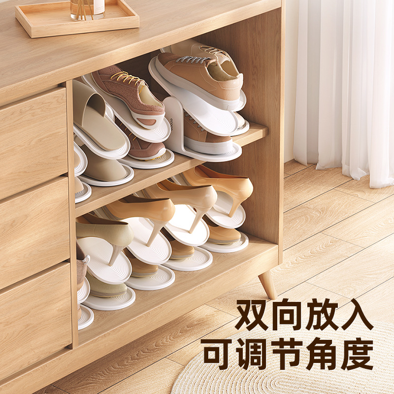 Giá để giày hai lớp ecoco để tạo tác bảo quản giày, tủ giày có thể điều chỉnh, giá để giày, vách ngăn nhiều lớp, giá để giày