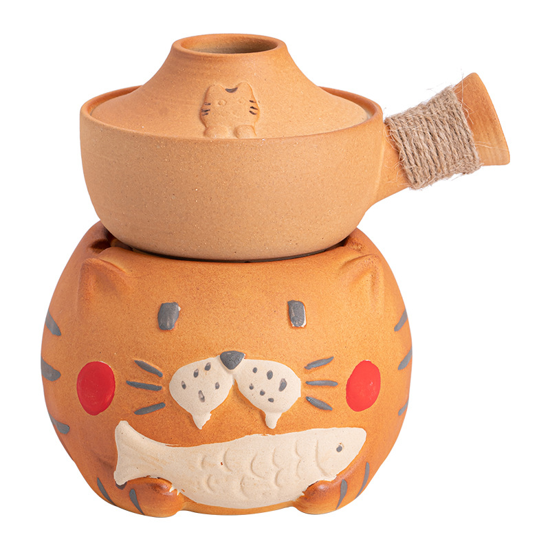 Bếp nướng trà gốm sứ Mengmao Đồ nướng trà gia dụng kiểu Nhật Đồ nướng trà thức trà Đồ nướng trà Đồ nướng trà Nến Ấm Đế trà