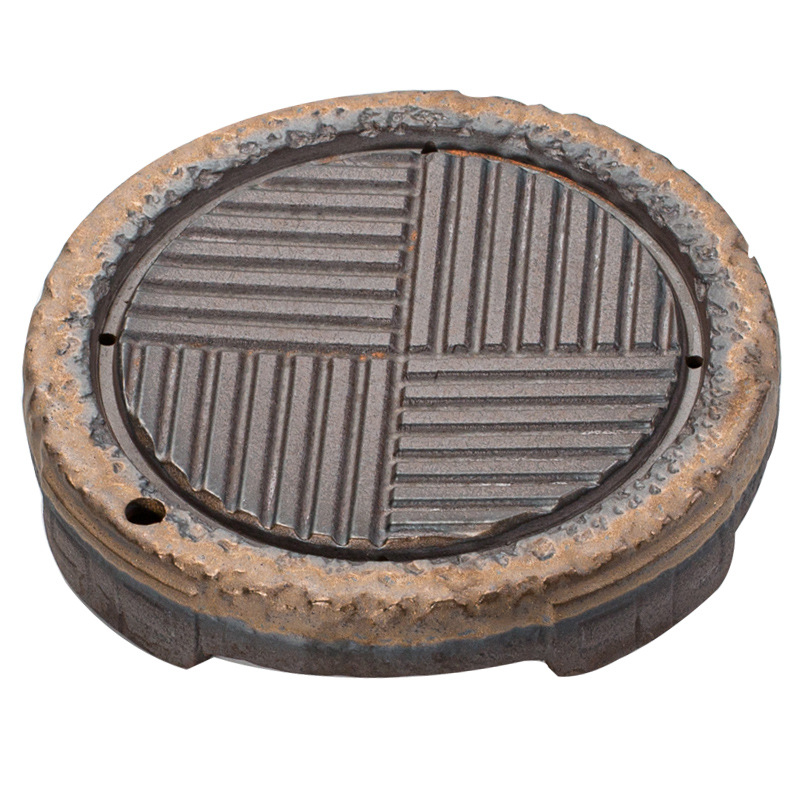 Bán buôn Ấm đun nước Lưu trữ bằng gốm thô mạ vàng, trà Đài Loan pha khô, phụ kiện Bộ trà Kung Fu gốm sứ, ấm đất sét màu tím, loại chứa nước