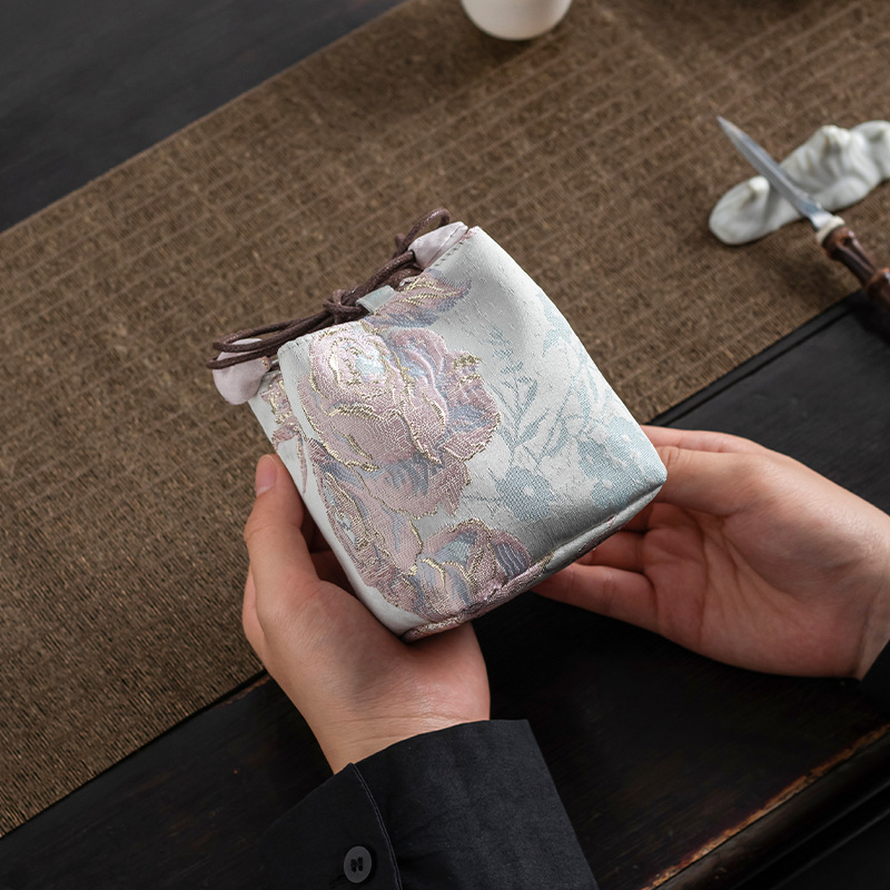 Túi đựng cốc trà, túi đựng cốc chủ nhân, túi đựng cốc cá nhân, bộ tách trà, ấm trà, bộ trà, cốc đơn lớn, túi đựng đồ cầm tay, dày