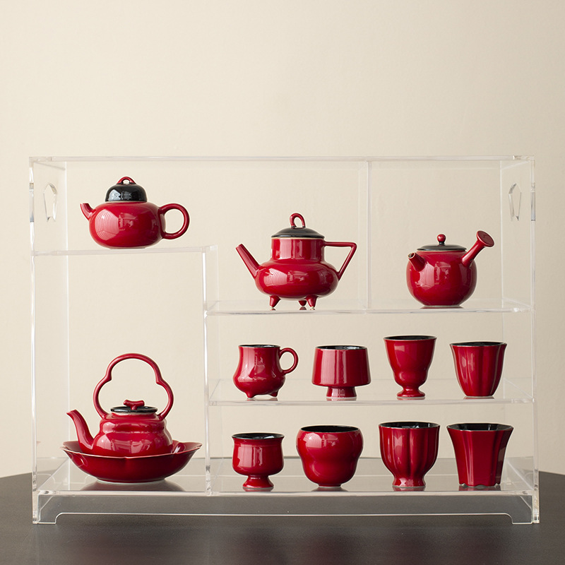 Cốc chủ nhân gốm sứ đỏ Tử Cấm Thành cốc đơn Bộ trà Kung Fu đặc biệt dành cho phụ nữ có giá trị cao cốc trà chân cao cốc trà