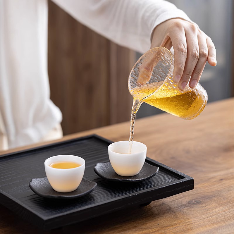 Bán buôn đế lót ly trà gỗ điện đế lót ly trà trà đạo Kung Fu khay đựng trà bộ trà sáng tạo phụ kiện khay đựng cốc cách nhiệt