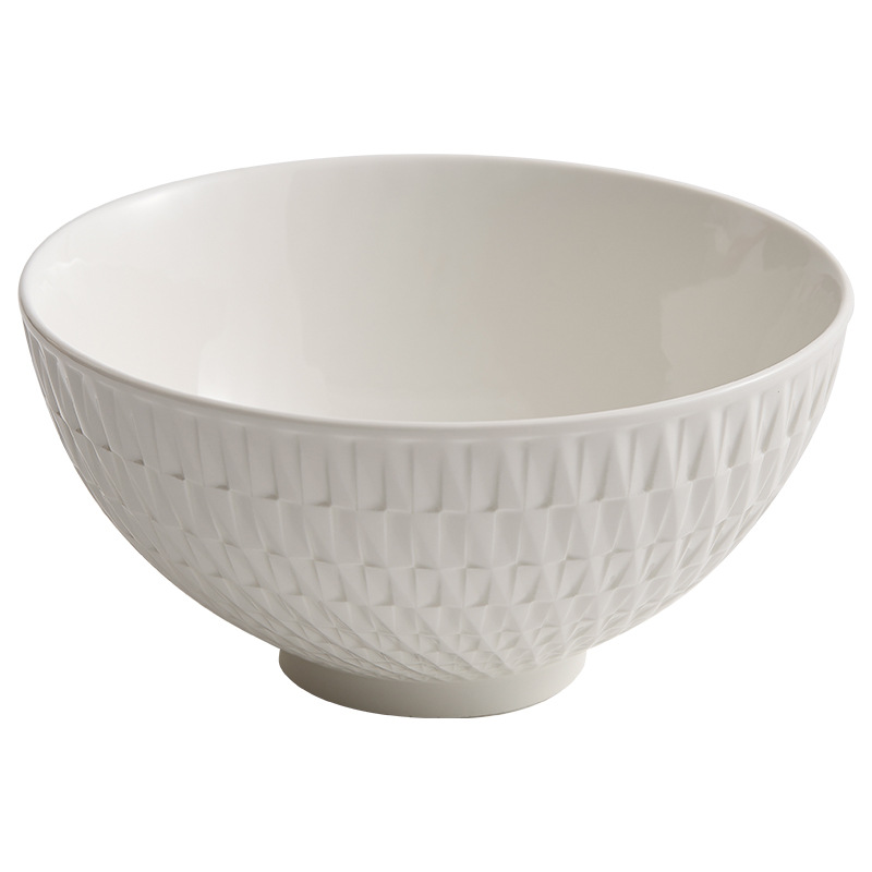 Bát mì ăn liền gốm bát canh bát cơm gia dụng bộ đồ ăn khách sạn cao cấp bát mì đơn giản hiện đại bát lớn