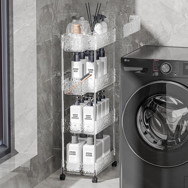 Kệ để đồ phòng tắm, kệ đựng mỹ phẩm cho xe đẩy phòng tắm, kệ để đồ nhiều tầng đa chức năng