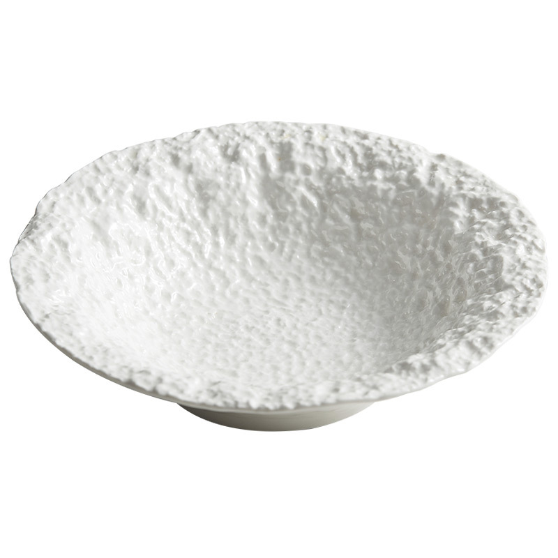 Bát gầu hoa văn đá Bát mì gốm sứ gia dụng Bát súp đặc biệt cho nhà hàng mì Bát salad đơn cỡ lớn Bộ đồ ăn cao cấp